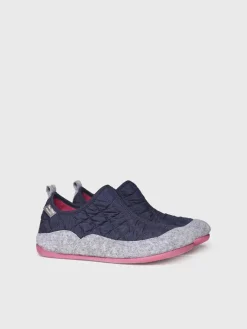 MARE-UM - Women's slippers in felt and padded fabric