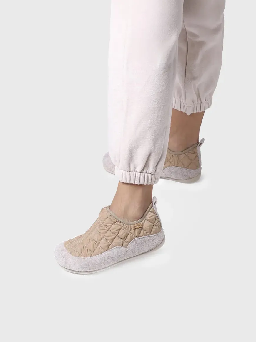 MARE-UM - Women's slippers in felt and padded fabric
