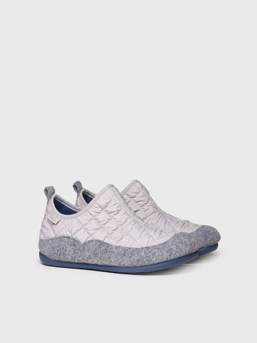 MARE-UM - Women's slippers in felt and padded fabric
