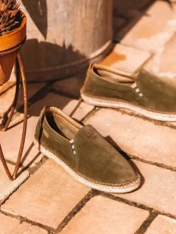 MARTI - Split leather espadrilles for men