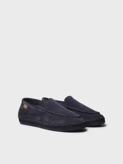 MAX - Closed men's espadrille in suede with jute sole