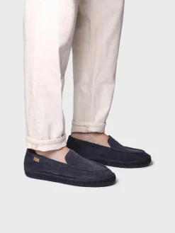 MAX - Closed men's espadrille in suede with jute sole