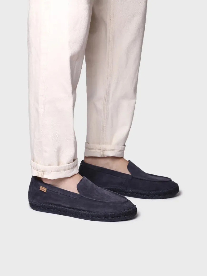 MAX - Closed men's espadrille in suede with jute sole