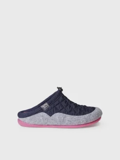 MEL-UM - Women's slippers in padded fabric and felt