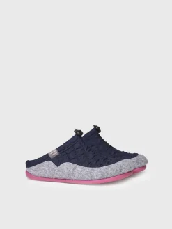 MEL-UM - Women's slippers in padded fabric and felt