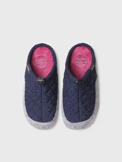 MEL-UM - Women's slippers in padded fabric and felt