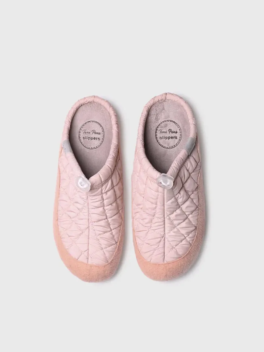 MEL-UM - Women's slippers in padded fabric and felt