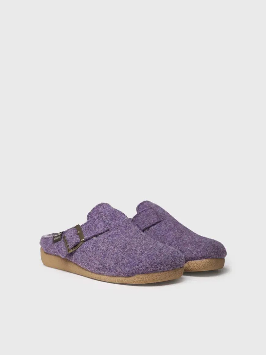 MIMA-FP - Women's clog-style slipper with buckle