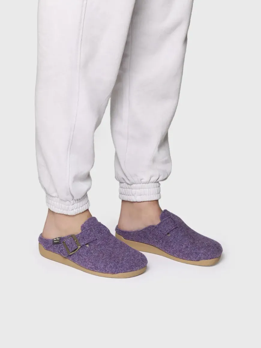 MIMA-FP - Women's clog-style slipper with buckle