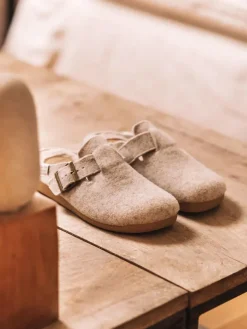 MIMA-FP - Women's clog-style slipper with buckle