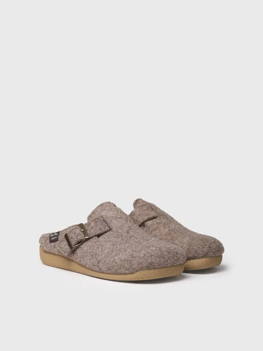 MIMA-FP - Women's clog-style slipper with buckle