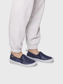 MINSK-TK - Women's navy blue padded fabric slipper