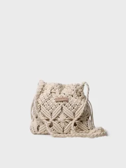 MIREIA - Macramé bucket bag