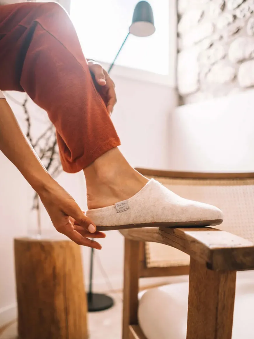 MONA-FR - Women's clog-style shoe made from recycled felt