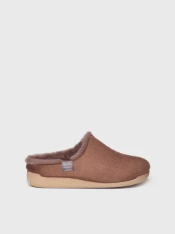 MOSUL-BD - Women's house slipper made of brown fabric