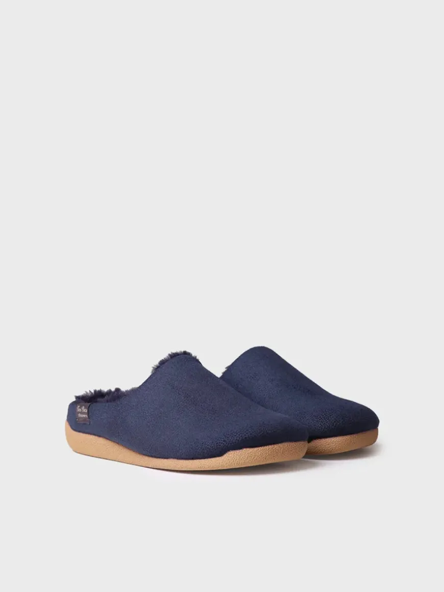 MOSUL-BD - Women's house slipper made of brown fabric