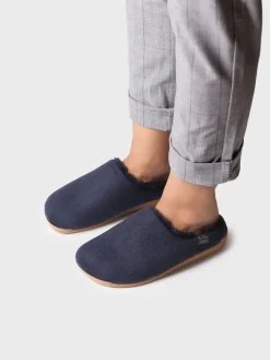 MOSUL-BD - Women's house slipper made of brown fabric