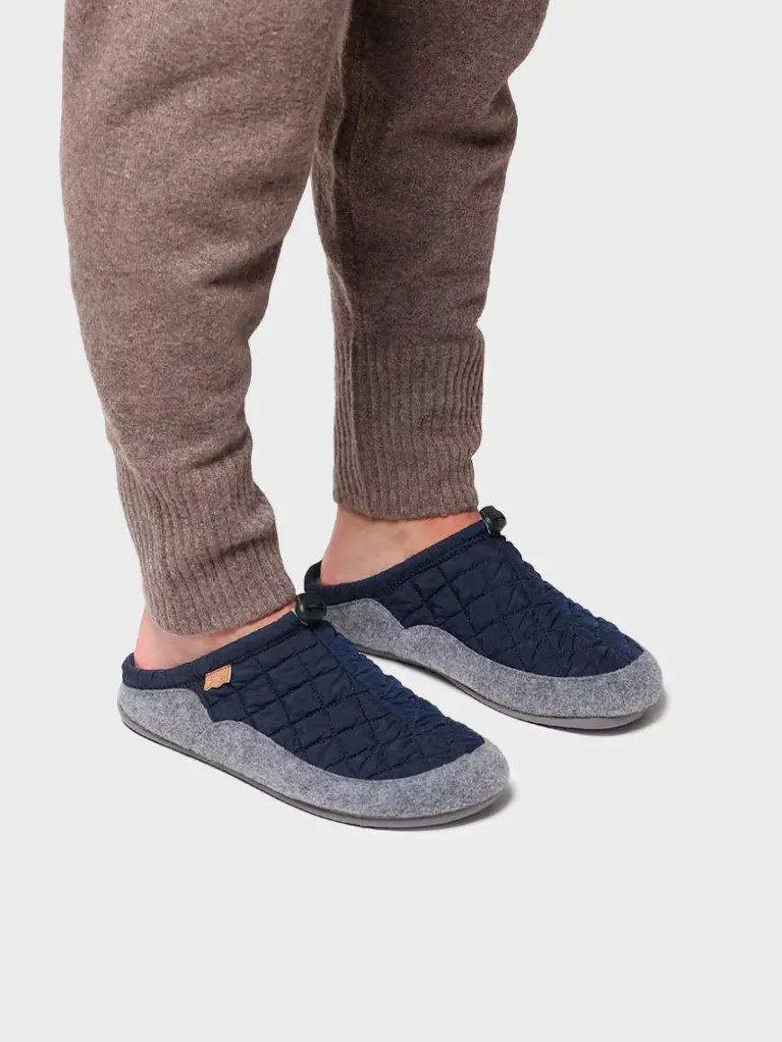 NADIR-UM - Men's clog-style shoe in padded fabric and felt