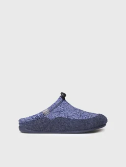 NADIR-UM - Men's clog-style shoe in padded fabric and felt