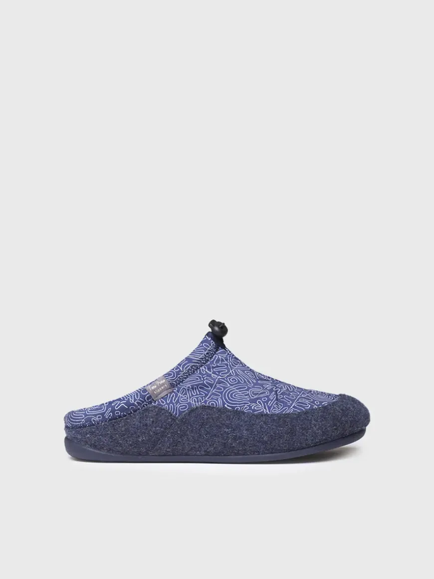 NADIR-UM - Men's clog-style shoe in padded fabric and felt