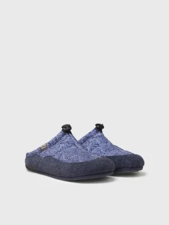 NADIR-UM - Men's clog-style shoe in padded fabric and felt