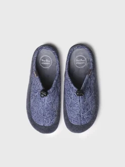 NADIR-UM - Men's clog-style shoe in padded fabric and felt