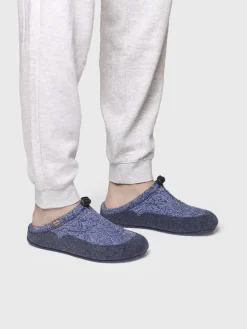 NADIR-UM - Men's clog-style shoe in padded fabric and felt