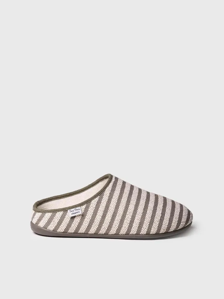 NAI-DL - Men's slippers in Khaki colour - NAI-DL