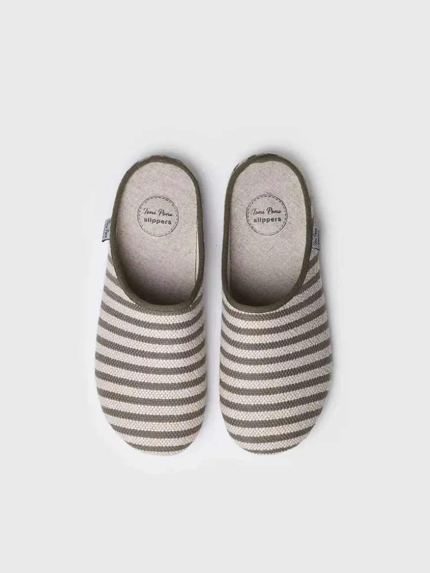 NAI-DL - Men's slippers in Khaki colour - NAI-DL