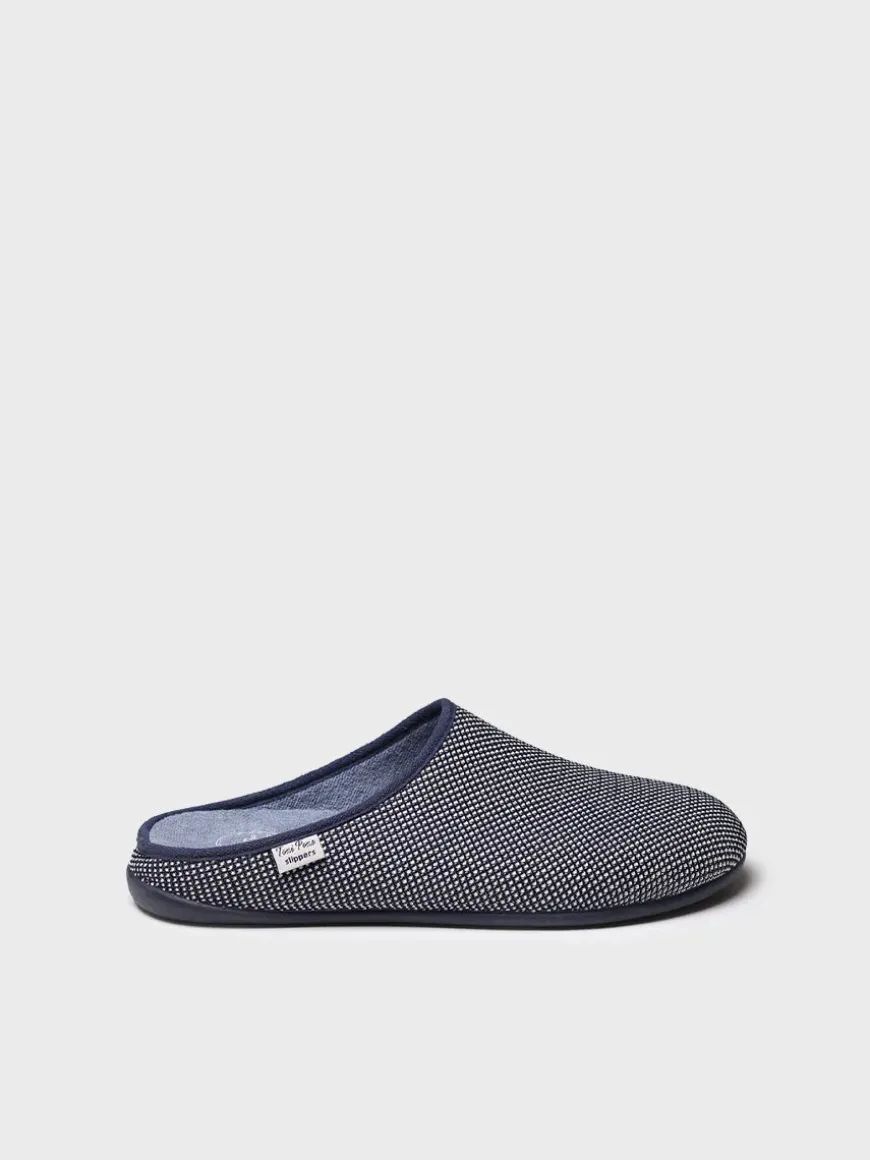 NASH-JO - Men's clog-type slipper in mesh-like fabric