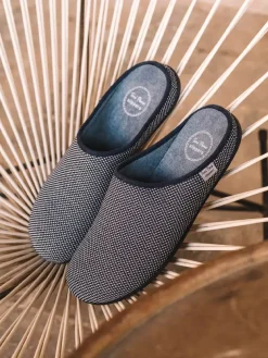 NASH-JO - Men's clog-type slipper in mesh-like fabric