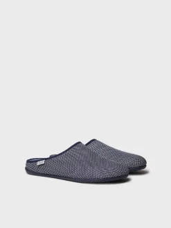 NASH-JO - Men's clog-type slipper in mesh-like fabric