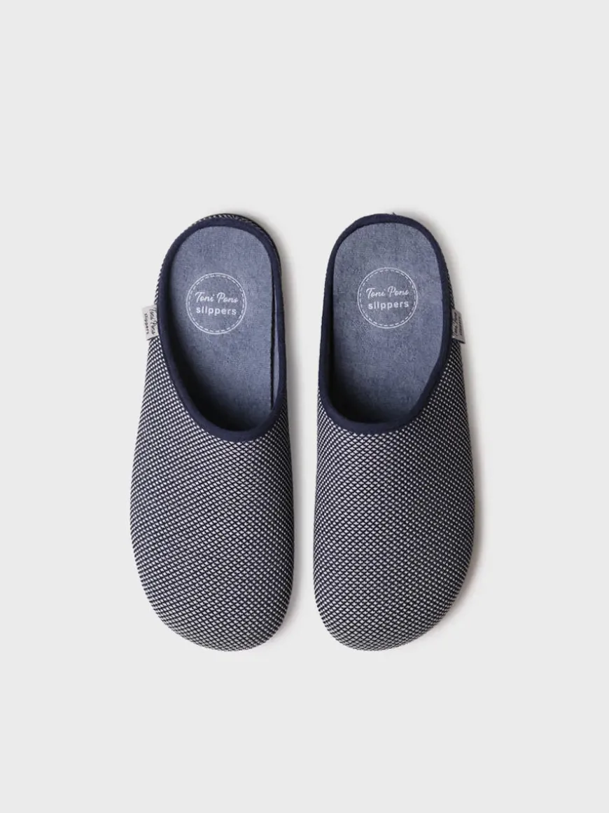 NASH-JO - Men's clog-type slipper in mesh-like fabric
