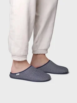 NASH-JO - Men's clog-type slipper in mesh-like fabric