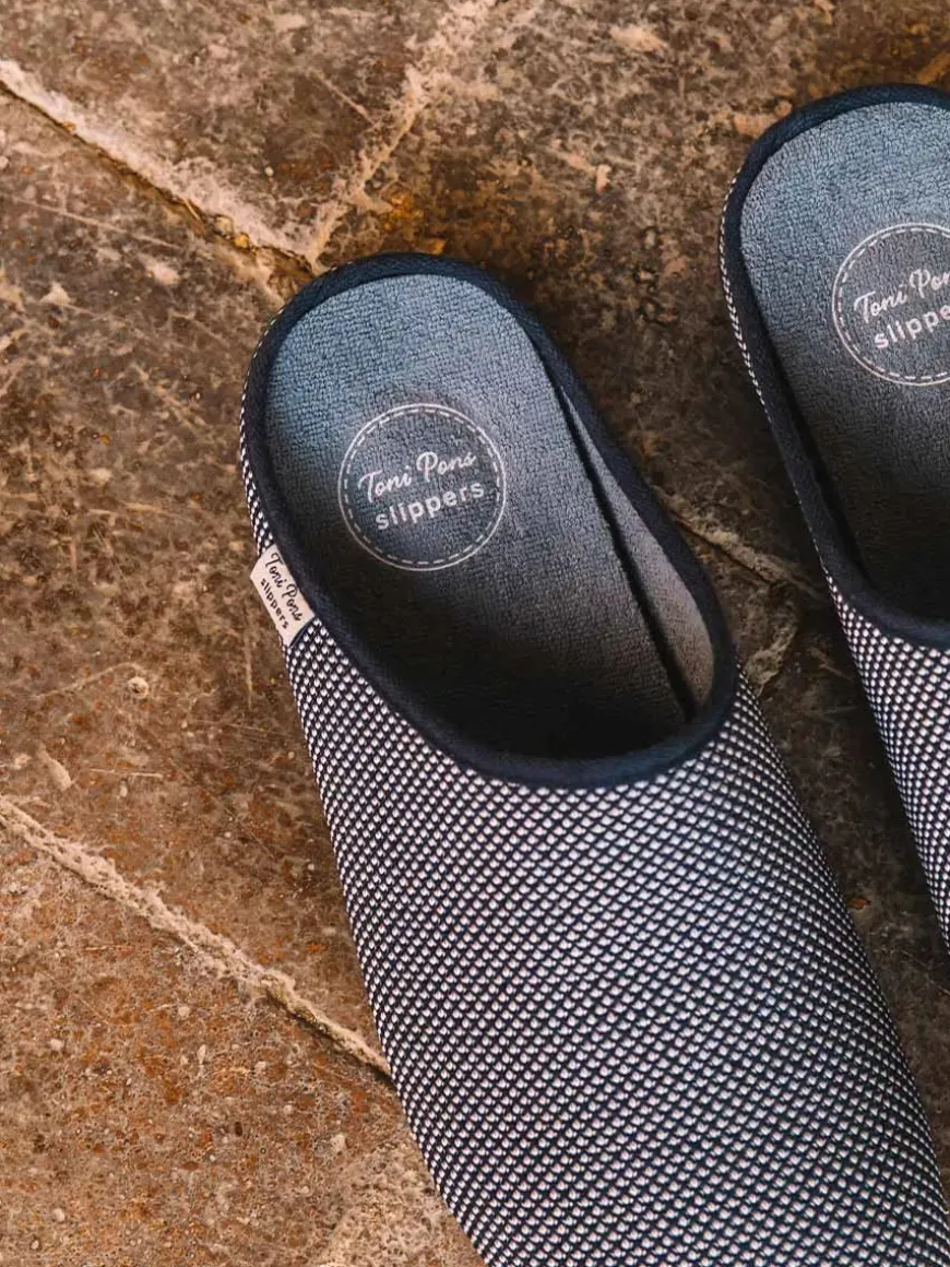 NASH-JO - Men's clog-type slipper in mesh-like fabric