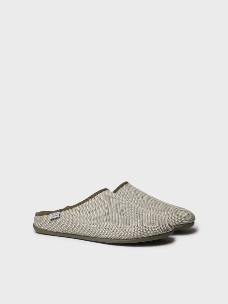 NASH-JO - Men's clog-type slipper in mesh-like fabric