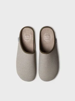 NASH-JO - Men's clog-type slipper in mesh-like fabric