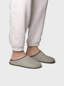 NASH-JO - Men's clog-type slipper in mesh-like fabric
