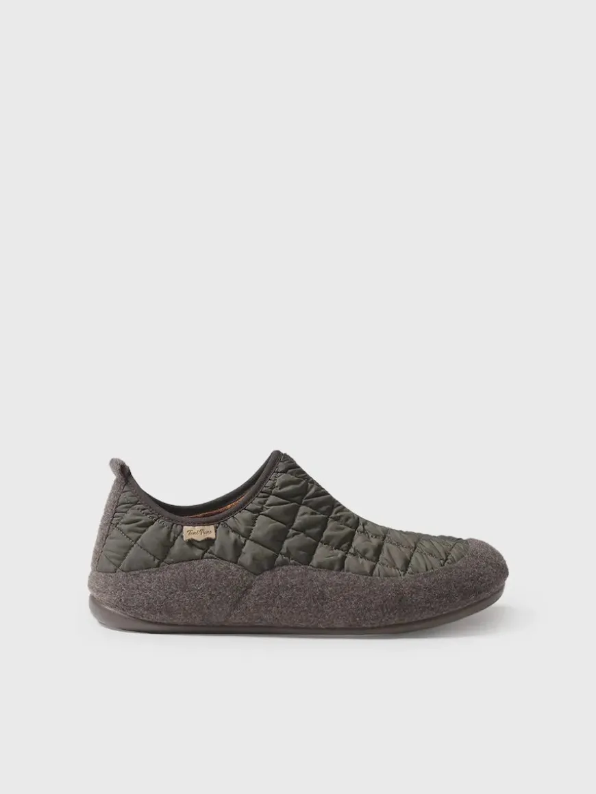 NIL-UM - Men's slippers in felt and padded fabric