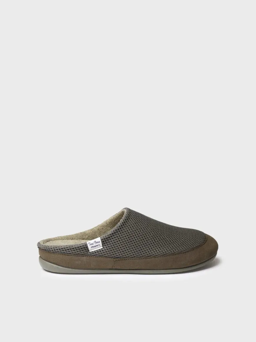 NIUE-GC - Men's clog slippers in mesh fabric
