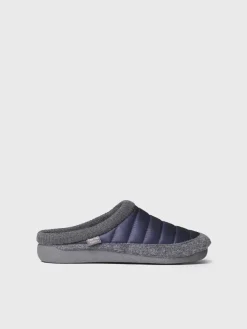 NIX-TK - Clog-style slipper in padded fabric and felt