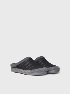 NIX-TK - Clog-style slipper in padded fabric and felt