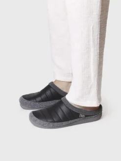 NIX-TK - Clog-style slipper in padded fabric and felt