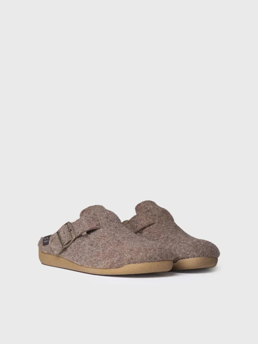 NORTON-FP - Men's clog-style slipper in felt