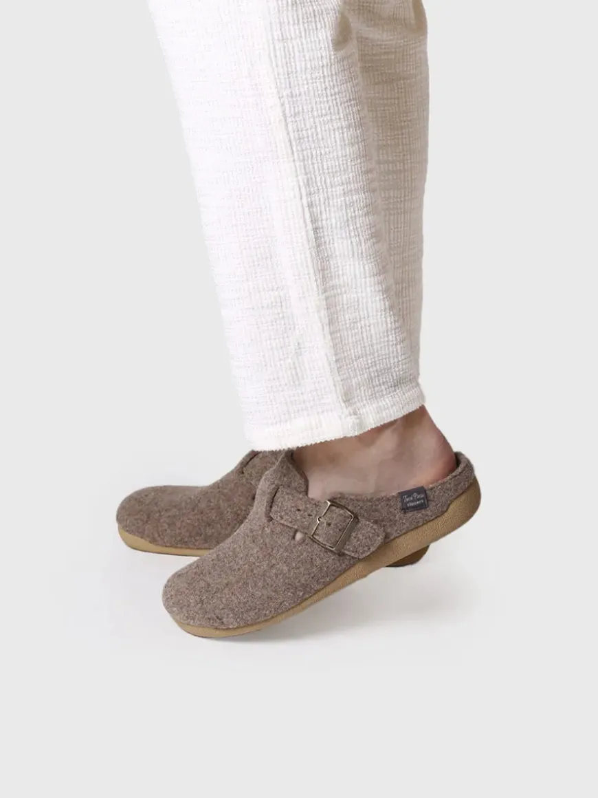NORTON-FP - Men's clog-style slipper in felt