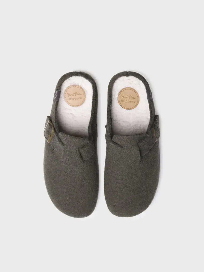 NORTON-FP - Men's clog-style slipper in felt