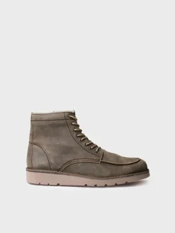 ORIOL-SW - Men's leather boot with laces