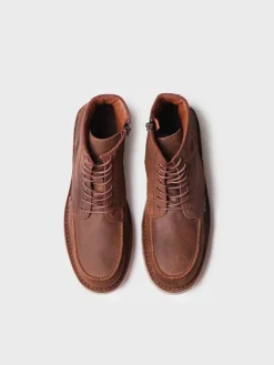 ORIOL-SW - Men's leather boot with laces