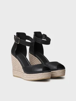 OTILE - High wedge espadrille for women in leather