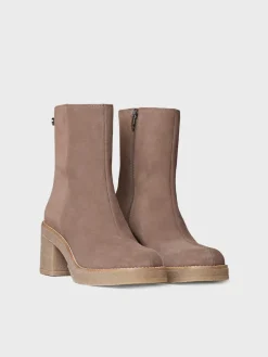 PIANI-SY - Women's Wide Heel Ankle boot in Suede